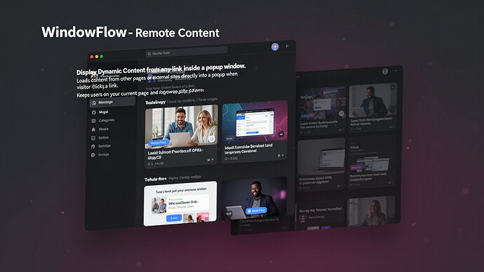 WindowFlow - Remote Content