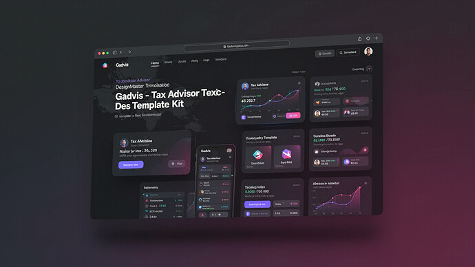 Gadvis - Tax Advisor DesignMaster Template Kit