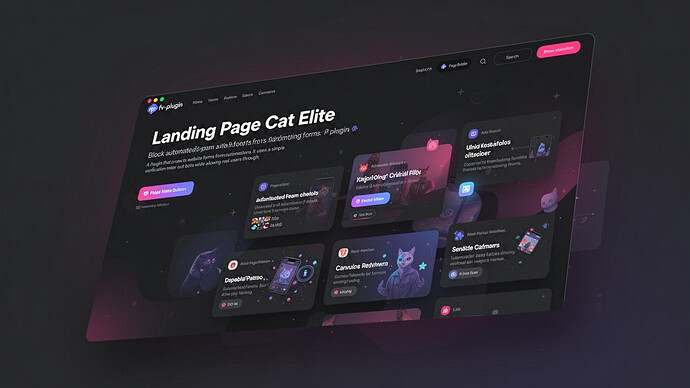 Landing Page Cat Elite
