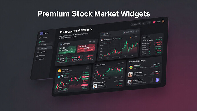 Premium Stock Market Widgets