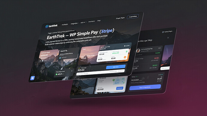 EarthTrek - WP Simple Pay (Stripe)