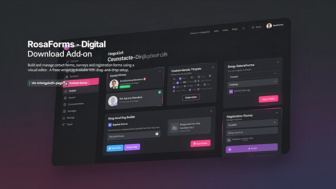 RosaForms - Digital Download Add-on