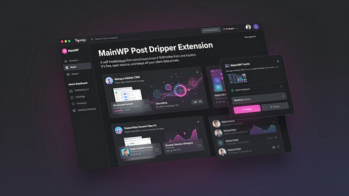 MainWP Post Dripper Extension