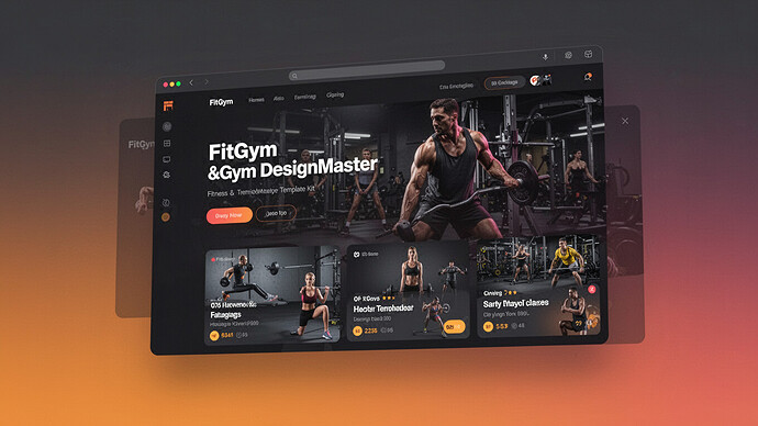 FitGym - Fitness & Gym DesignMaster Template Kit