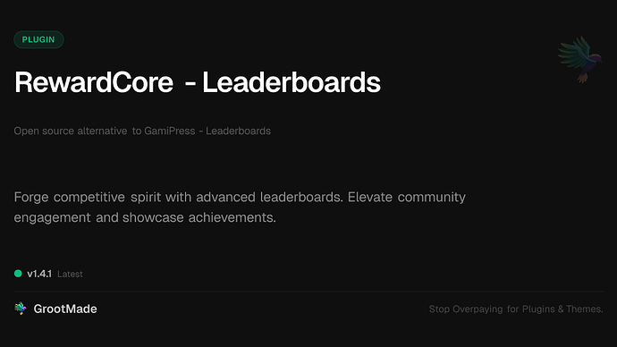 RewardCore - Leaderboards