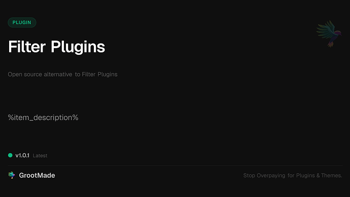 Filter Plugins