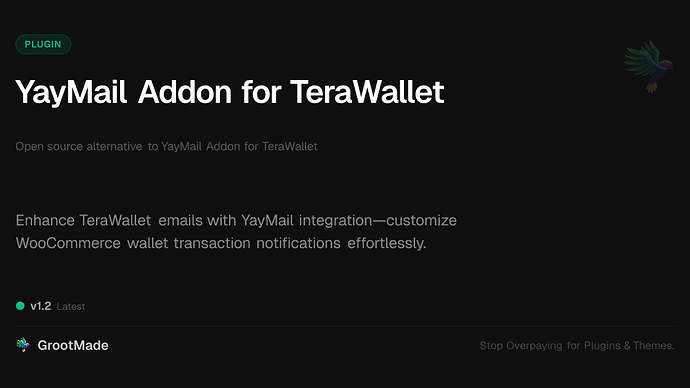 YayMail Addon for TeraWallet