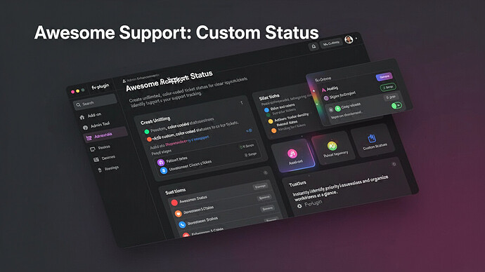 Awesome Support: Custom Status