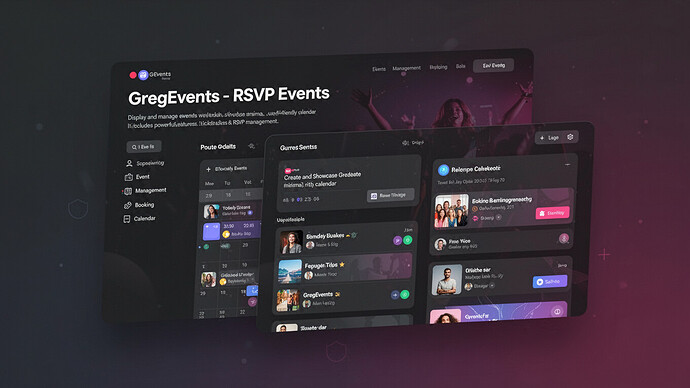 GregEvents - RSVP Events