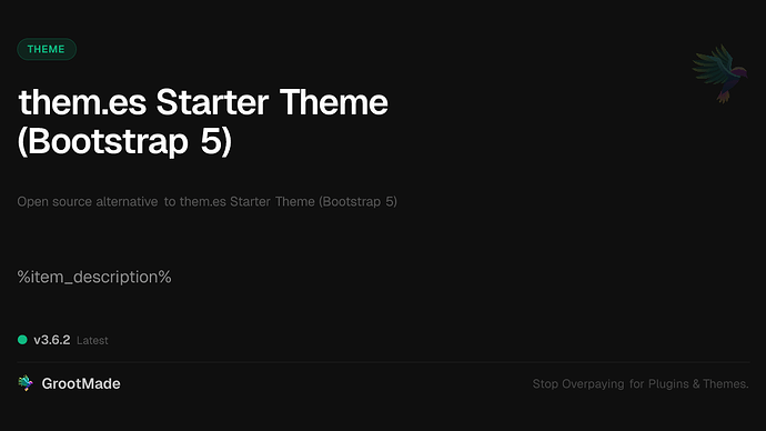 them.es Starter Theme (Bootstrap 5)