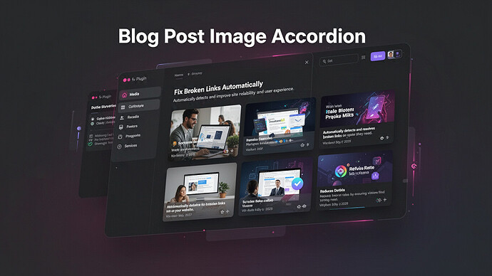 Blog Post Image Accordion