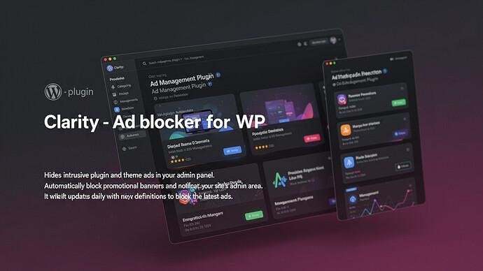 Clarity - Ad blocker for WP