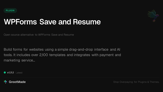 WPForms Save and Resume