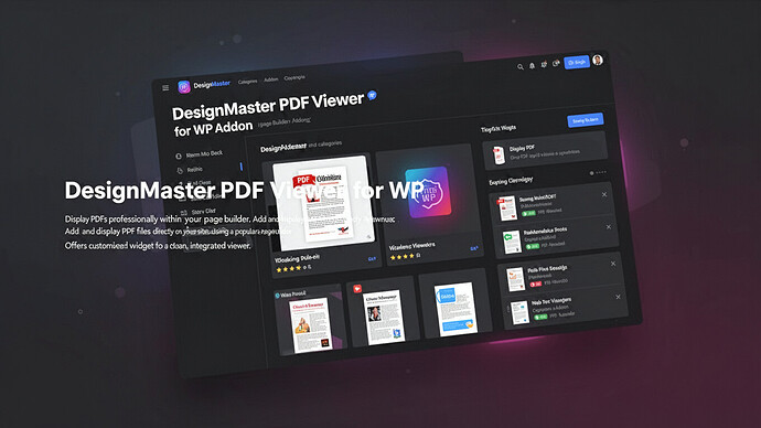 DesignMaster PDF Viewer for WP Addon