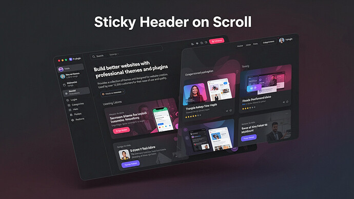 Sticky Header on Scroll