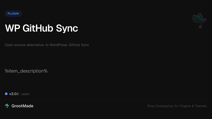 WP GitHub Sync