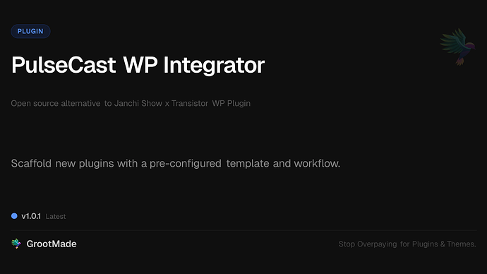 PulseCast WP Integrator