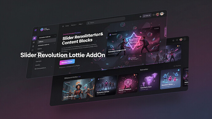 Slider Revolution Lottie AddOn