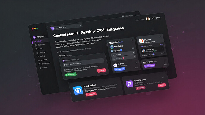 Contact Form 7 - Pipedrive CRM - Integration