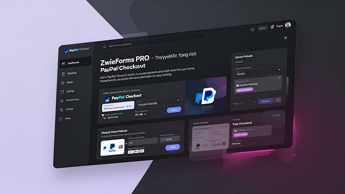 ZwieForms PRO - PayPal Checkout