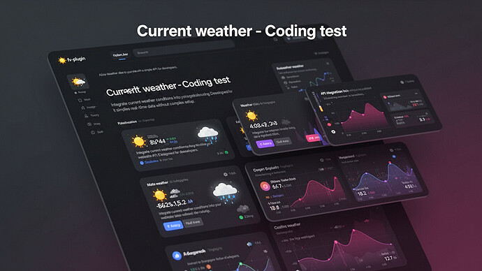 Current weather - Coding test