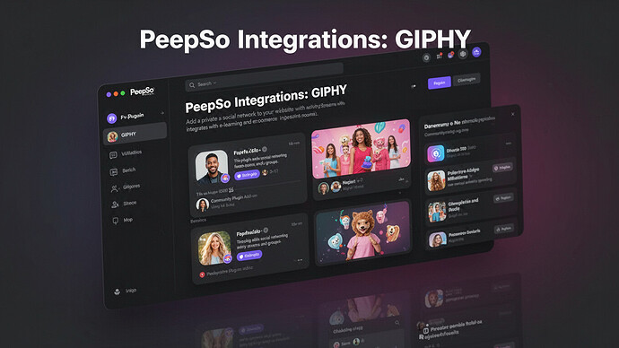 PeepSo Integrations: GIPHY