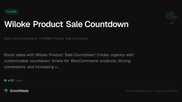 Wiloke Product Sale Countdown