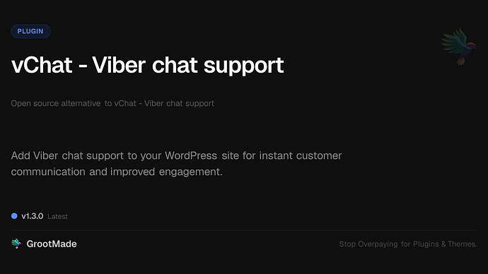 vChat - Viber chat support