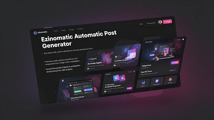 Ezinomatic Automatic Post Generator