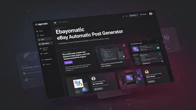 Ebayomatic eBay Automatic Post Generator