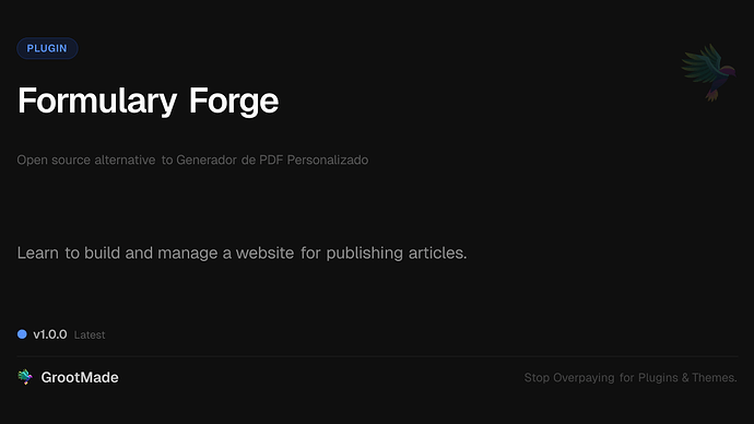 Formulary Forge