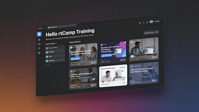 Hello rtCamp Training