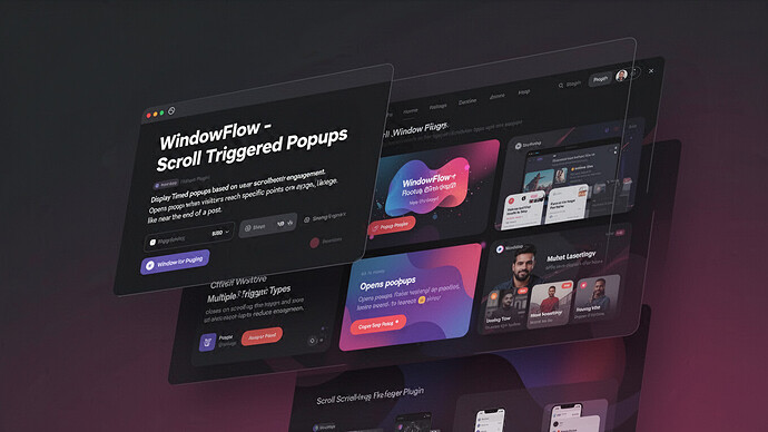 WindowFlow - Scroll Triggered Popups