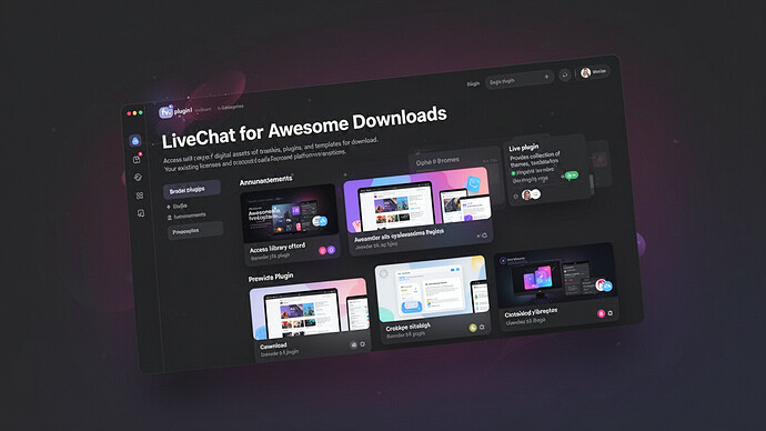 LiveChat for Awesome Downloads