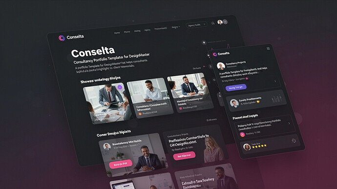 Conselta - Consultancy Portfolio Template for DesignMaster