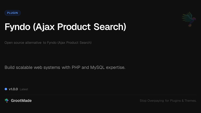 Fyndo (Ajax Product Search)