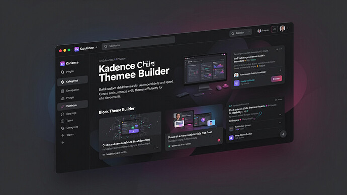 Kadence Child Theme Builder