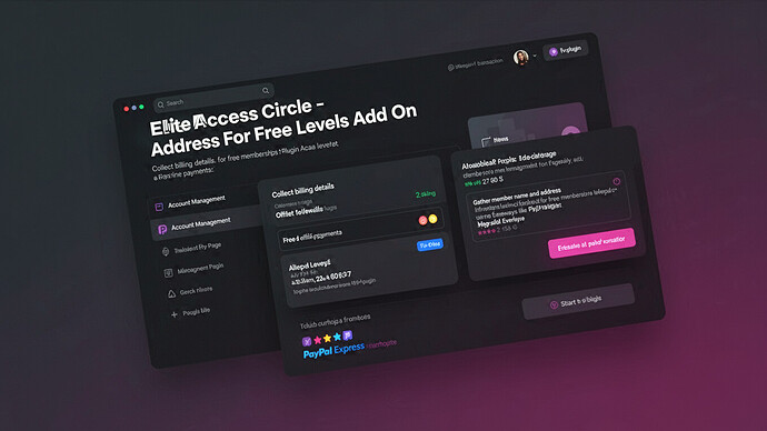 Elite Access Circle - Address For Free Levels Add On