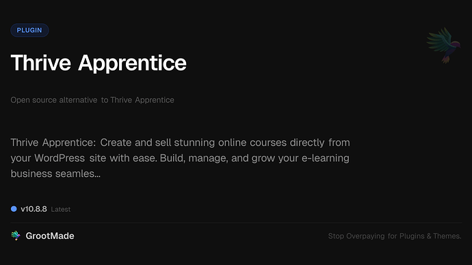 Thrive Apprentice