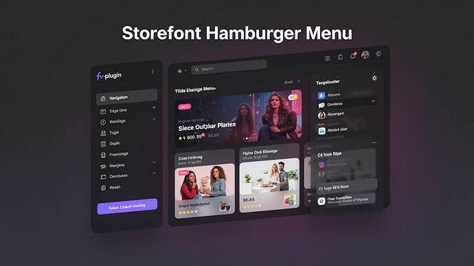 Storefront Hamburger Menu