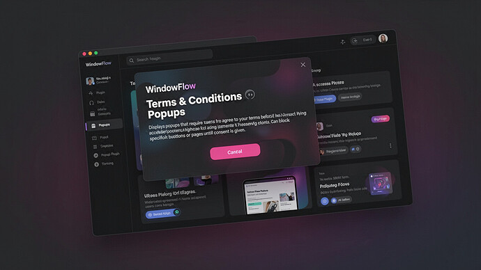 WindowFlow - Terms & Conditions Popups