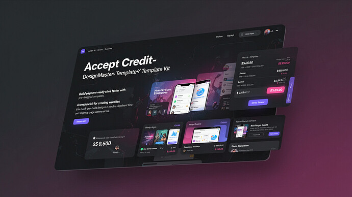 Accept Credit- DesignMaster Template kit