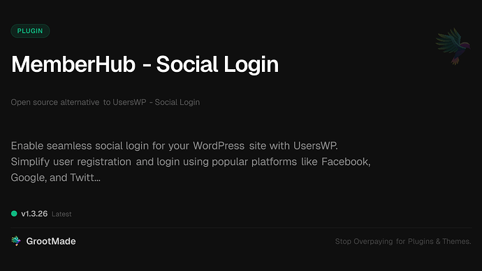 MemberHub - Social Login