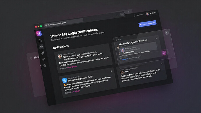 Theme My Login Notifications
