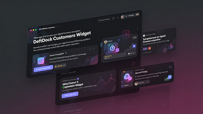 DeftDock Customers Widget