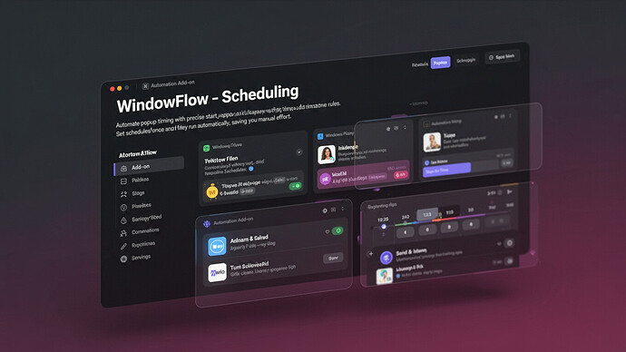 WindowFlow - Scheduling