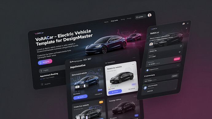 VoltACar - Electric Vehicle Template for DesignMaster