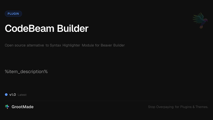 CodeBeam Builder