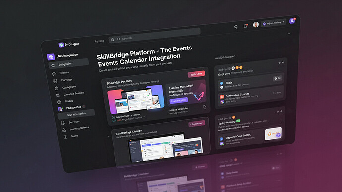 SkillBridge Platform - The Events Calendar Integration