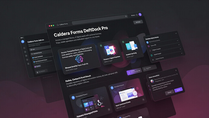Caldera Forms DeftDock Pro